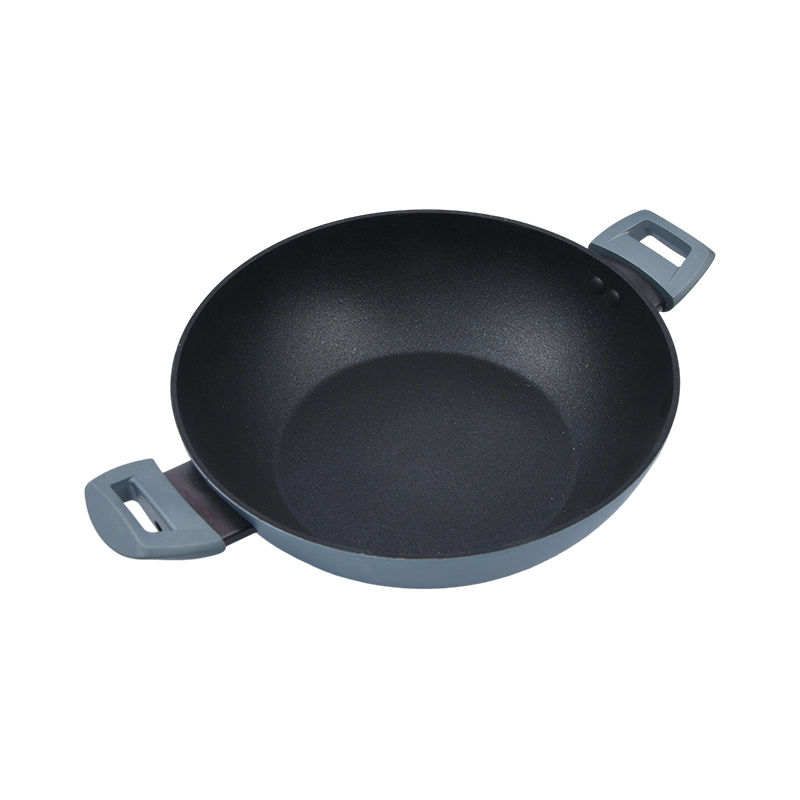 Двусторонние ручки из кованого алюминия вок